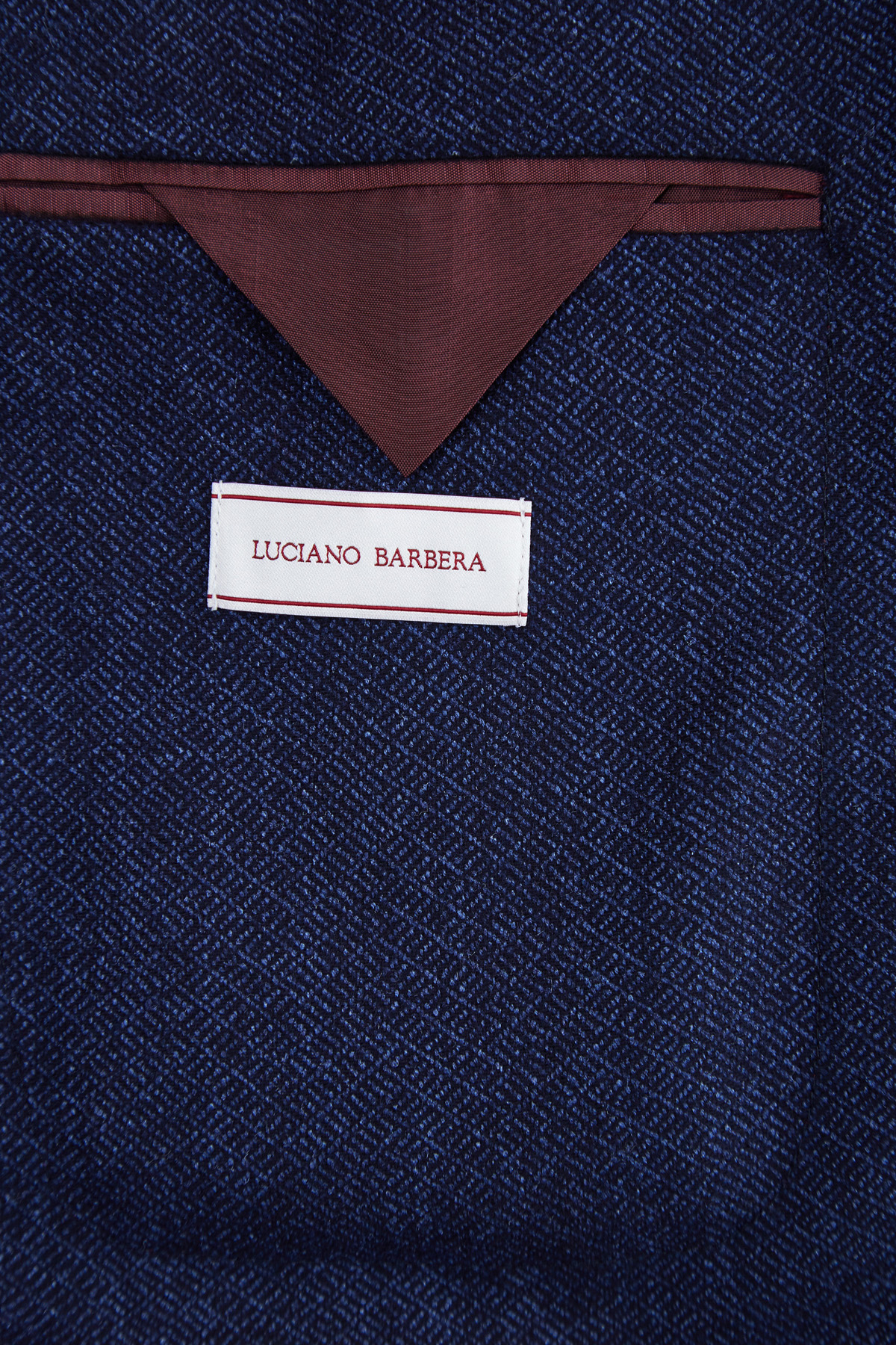 Пиджак в неаполитанском стиле из шерсти и шелка LUCIANO BARBERA, цвет синий, размер 46;50 - фото 7